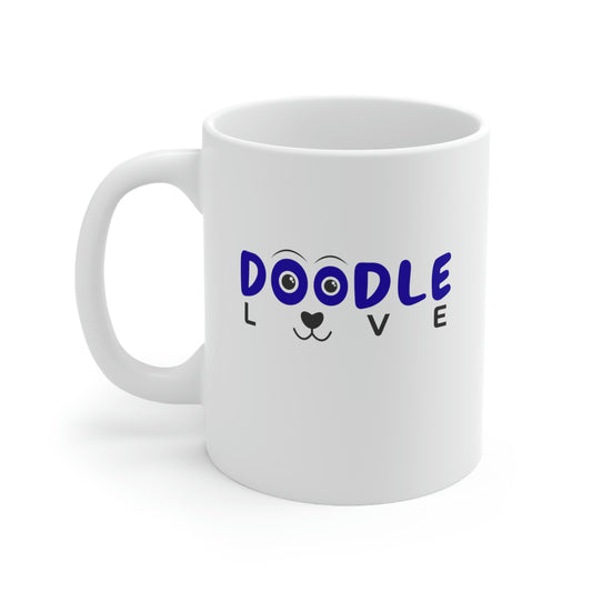 Blue - Doodle Love Mug