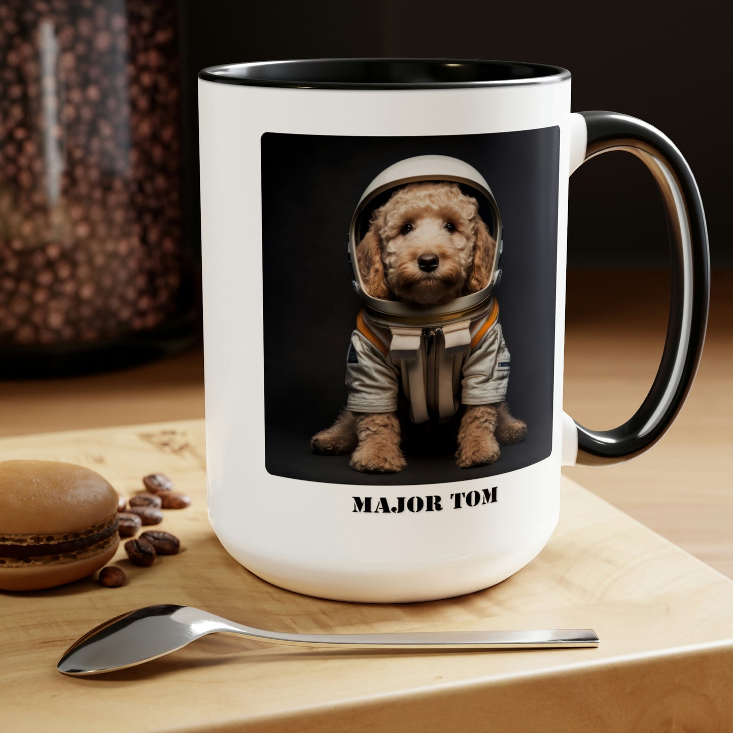 Whimsical - Major Tom - Two Tone Coffee Mugs, 15oz