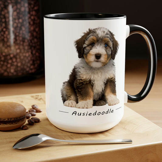 Aussiedoodle Puppy Coffee Mug