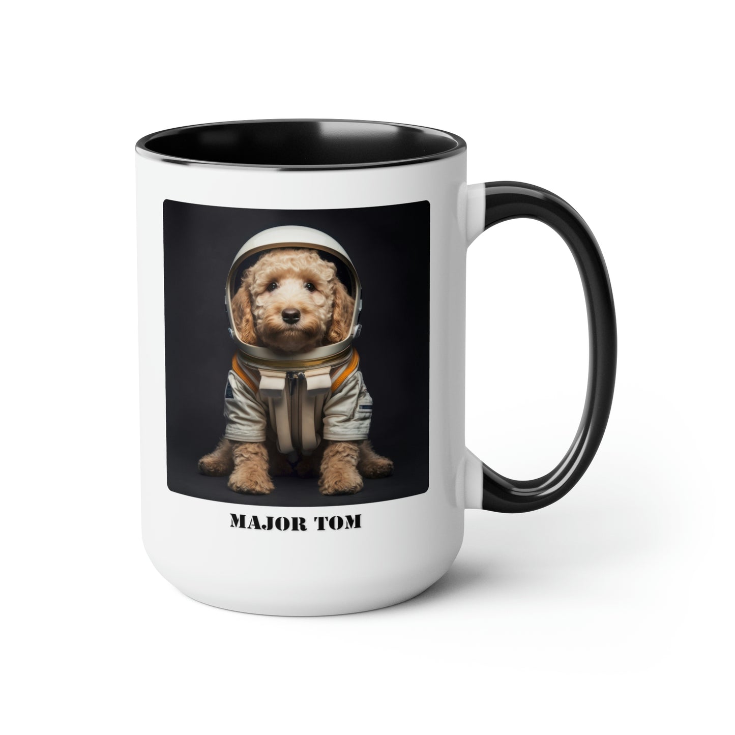 Whimsical - Major Tom - Two Tone Coffee Mugs, 15oz