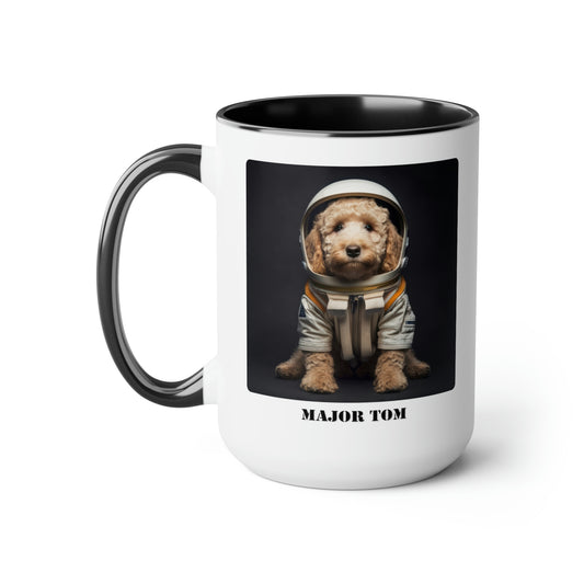 Whimsical - Major Tom - Two Tone Coffee Mugs, 15oz